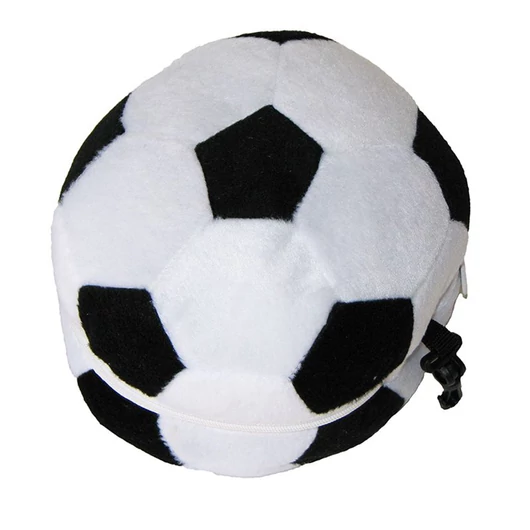 Focilabda alakú CD-DVD-BD táska 12 lemez tárolására - fekete-fehér