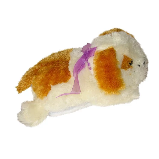 Kutya formájú CD-DVD-BD táska 20 lemez tárolására - fehér/narancssárga