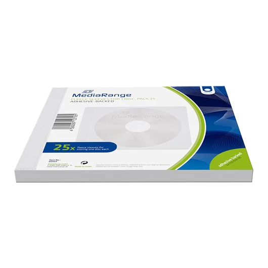 MediaRange CD/DVD fleece tok - fehér (25)