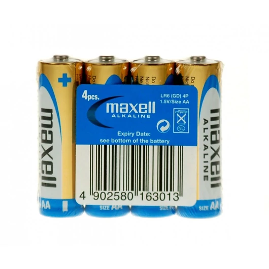 Maxell AA Méretű 1,5V Alkáli Ceruza Elem Lr06-4Blister - 723758_04_CN