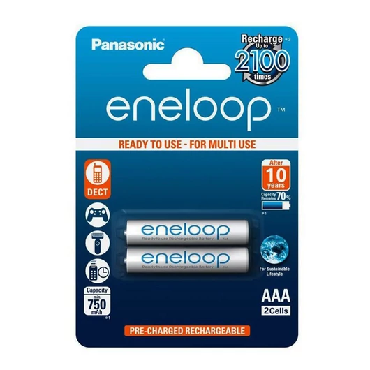 Panasonic Eneloop AAA Ni-Mh 750 mAh (2) Blister BK-4MCCE-2BE