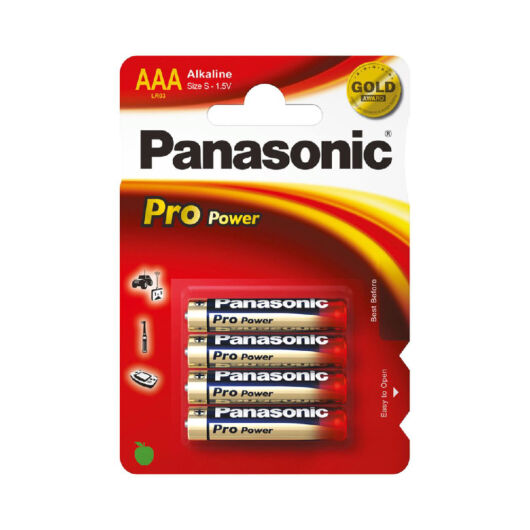 9738 Panasonic Pro Power AAA 1,5V Alkáli Ceruza Elem LR03 (4)