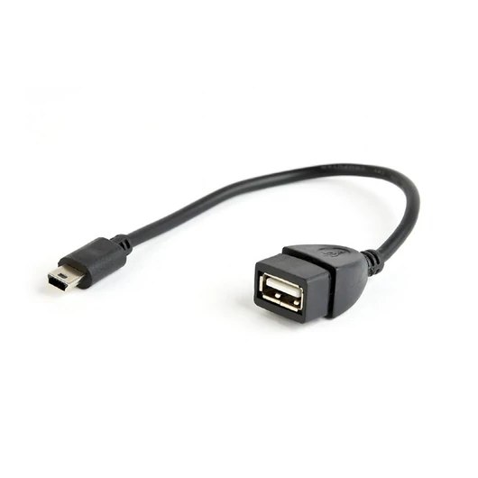 Gembird OTG kábel USB mini-B - USB-A 15cm - fekete