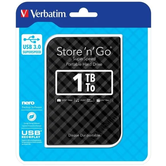 Verbatim Store 'n' Go külső merevlemez 2,5