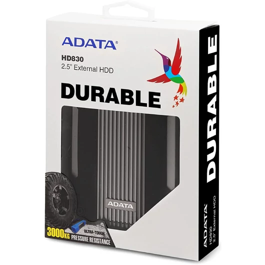 Adata HD830 4TB HDD 2,5&quot; IP68 Külső Merevlemez [USB 3.2 Gen1]  AHD830-4TU31-CBK