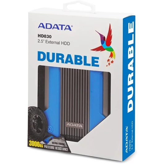 Adata HD830 2TB HDD 2,5&quot; IP68 Külső Merevlemez [USB 3.2 Gen1] Kék AHD830-2TU31-CBL