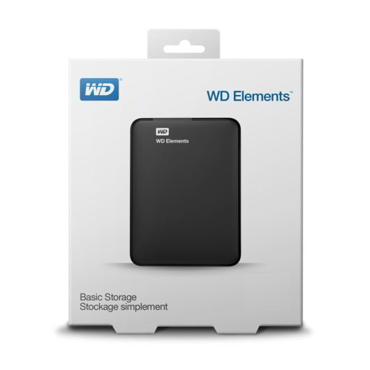WDBU6Y0040BBK-WESN Western Digital Elements Portable 4TB HDD 3.0 Fekete