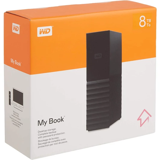 Western Digital My Book 8TB 3.5&quot; Külső Merevlemez [USB 3.0] WDBBGB0080HBK-EESN