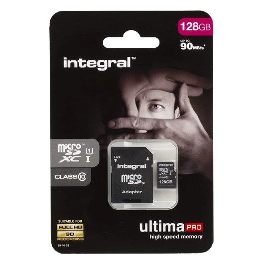 Integral Ultima Pro 128GB Micro SDHC memóriakártya 90 MB/s INMSDH16G10-90U1