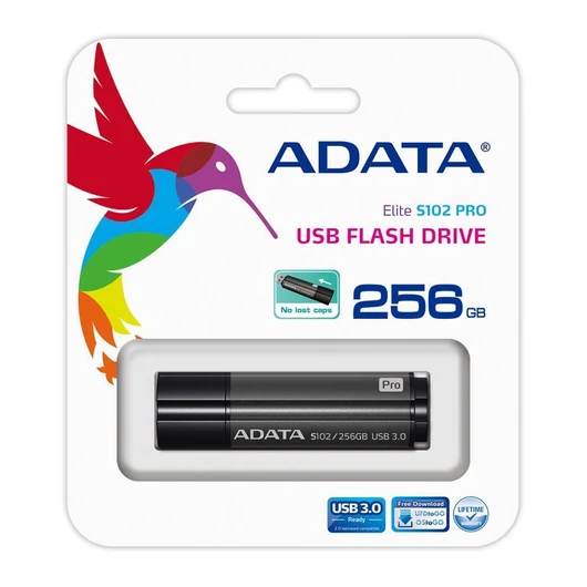 ADATA memory S102 Pro 256GB USB 3.0 Titanium Gray (Read/Write 200/120MB/s ) AS102P-256G-RGY - AS102_256G_RGY