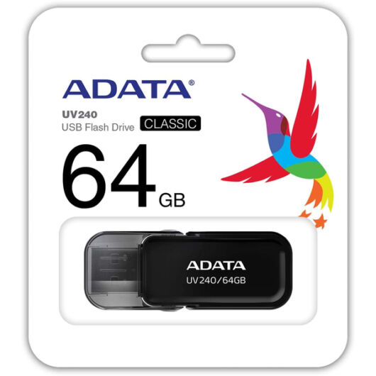 ADATA UV240 64GB Pendrive USB 2.0 - Fekete - AUV240-64G-RBK