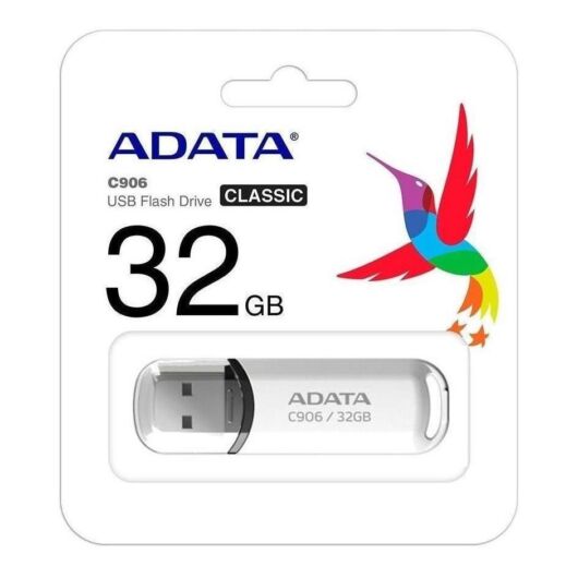 Adata C906 Compact 32GB Pendrive USB 2.0 - Fehér (AC906-32G-RWH) - AC906_32G_RWH