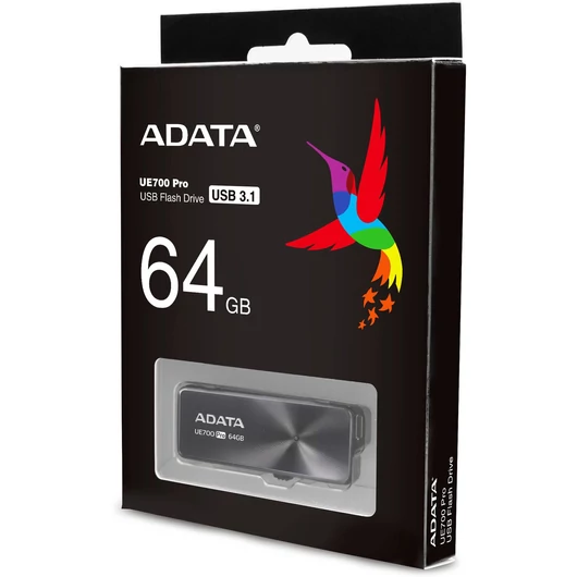 ADATA UE700 PRO SERIES PENDRIVE 64GB USB 3.1 Fekete