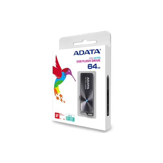Adata UE700 Elite 64GB Pendrive USB 3.0 (AUE700-64G-CBK) - AUE700_64G_CBK