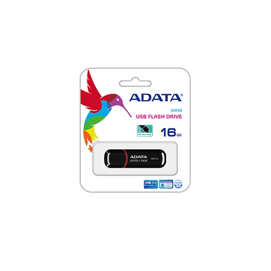 Adata UV150 Slim 16GB Pendrive USB 3.0 - Fekete (AUV150-16G-RBK) - AUV150_16G_RBK