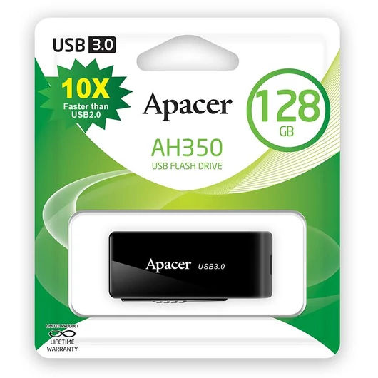 APACER AH350  PENDRIVE 128GB USB 3.1 Fekete
