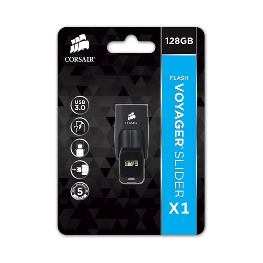 Corsair USB Flash Voyager Slider X1 128GB USB 3.0 CMFSL3X1-128GB - CMFSL3X1-128GB