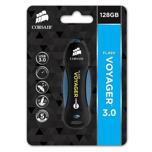 Corsair Voyager 128GB USB 3.0 Víz-. ütésálló USB Flash memória CMFVY3A-128GB - CMFVY3A-128GB