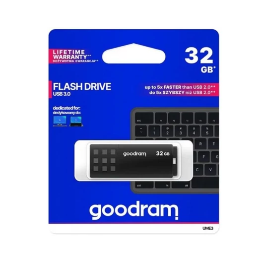 GOODRAM UME3 PENDRIVE 32GB USB 3.0 Fekete