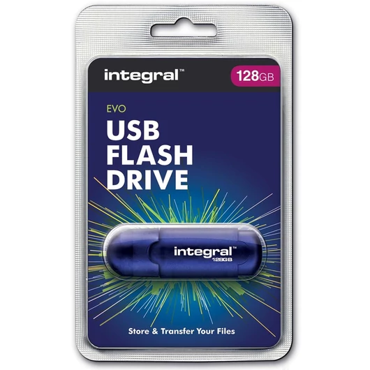 Integral 128GB Evo Pendrive USB 2.0 - Kék INFD128GBEVOBL