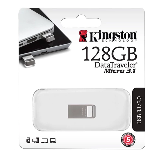 Kingston DataTraveler Micro 3.1 128GB Pendrive USB 3.0 (DTMC3/128GB) - DTMC3_128GB