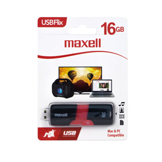 Maxell FLIX 16GB pendrive USB 2.0 Fekete-Zöld