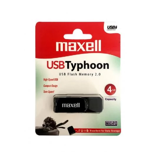 Maxell Typhoon 4GB Pendrive USB 2.0 - 855020_00_TW