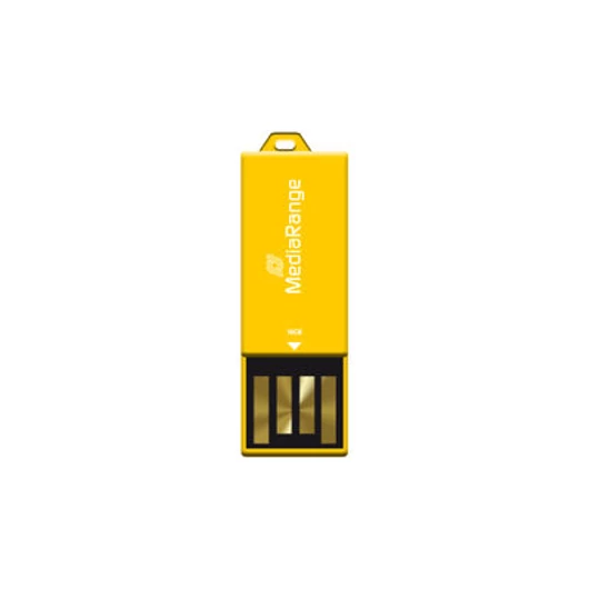 MediaRange Nano Paper-Clip 16GB pendrive USB 2.0 - sárga