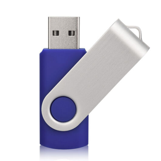 Colour Swivel 8GB Szitázható Pendrive USB 2.0 Pastel Kék/ezüst - COUSB05