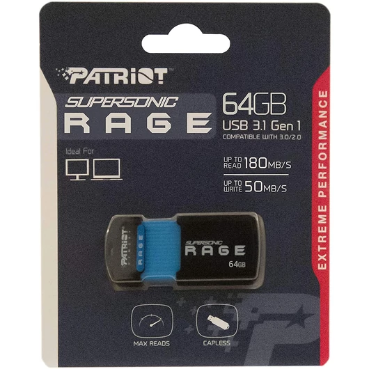 Patriot memory USB Supersonic RAGE XT 64GB USB3.0 PEF64GSRUSB - PEF64GSRUSB