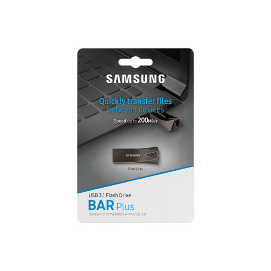 Samsung 32GB Bar Plus USB 3.1 Pendrive - Titán (200MB/s) - MUF-32BE4/EU