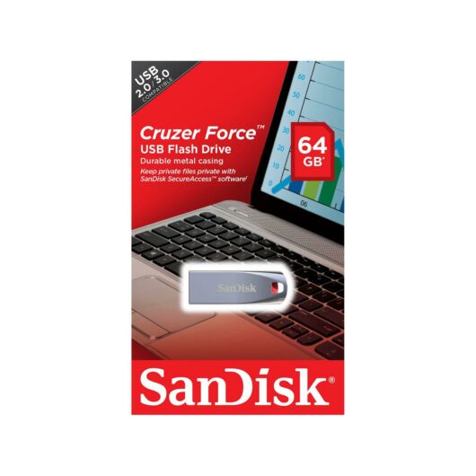 SanDisk Cruzer Force 64GB Pendrive USB 2.0 (SDCZ71-064G-B35) - SDCZ71_064G_B35