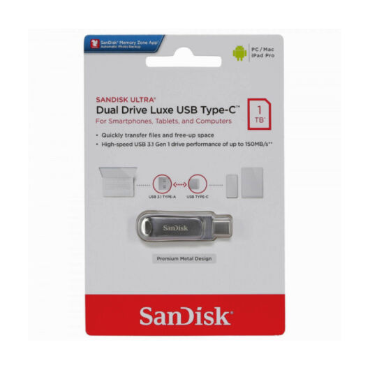  SANDISK ULTRA DUAL DRIVE LUXE PENDRIVE 1TB USB Type-C 