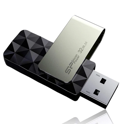 SP032GBUF3B30V1K Silicon Power 32GB Blaze Pendrive B30 [USB 3.0] Fekete