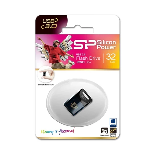 SP032GBUF3J06V1D SILICON POWER JEWEL J06 MINI PENDRIVE 32GB USB 3.0 Kék