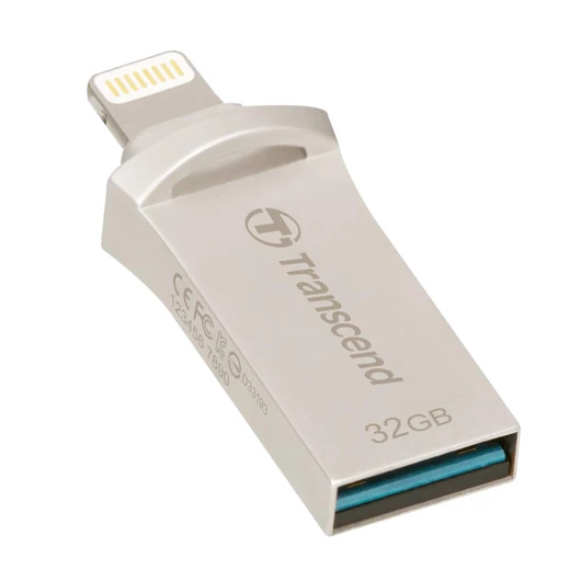 TS32GJDG500S Transcend 32GB JetDrive Go 500 [iOS Lightning / USB 3.1] Ezüst