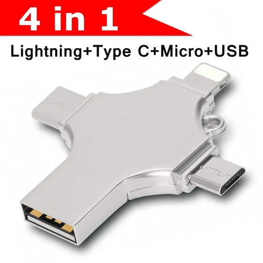 16GB VIKING pendrive 4az1-ben ( LIGHTNING. USB-C. MICRO USB. USB-A) - VUF16GBS