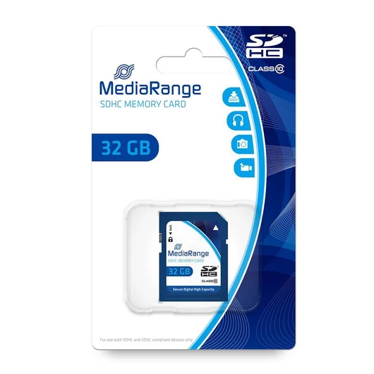 Mediarange 32GB SDHC Memóriakártya Class 10 - MR964