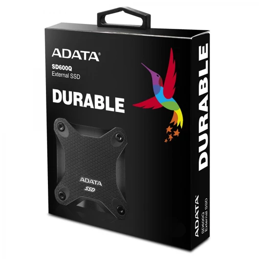 Adata 240GB Külső SSD SD600Q USB 3.1 Fekete