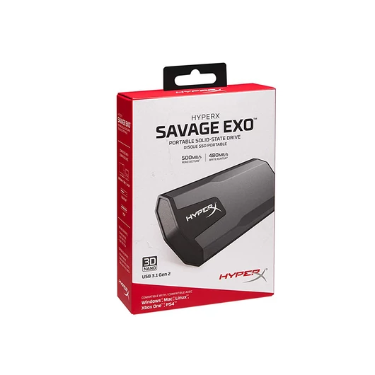 Kingston 480GB HyperX Savage Exo Külső SSD [USB-C] SHSX100/480G