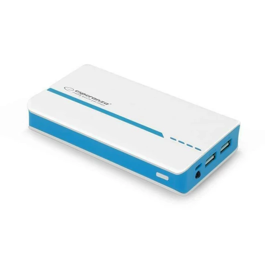 EMP107WB Esperanza ATOM Power Bank [11000mAh] Fehér - Kék