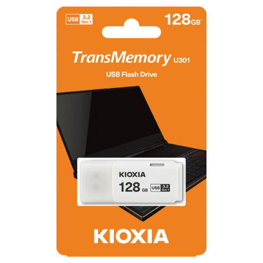 TOSHIBA /Kioxia/ HAYABUSA U301 PENDRIVE 128GB USB 3.2 Fehér
