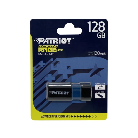 Patriot Supersonic Rage Lite 128GB pendrive USB 3.2 Gen 1 - fekete/kék