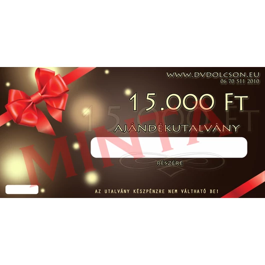 Ajándékutalvány 15.000,- Ft - D2197