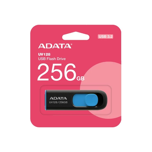 ADATA UV128 pendrive 256GB USB 3.2 - fekete-kék