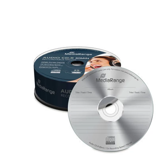 MediaRange CD-R 52X Audio lemez 700 MB - Cake (25)