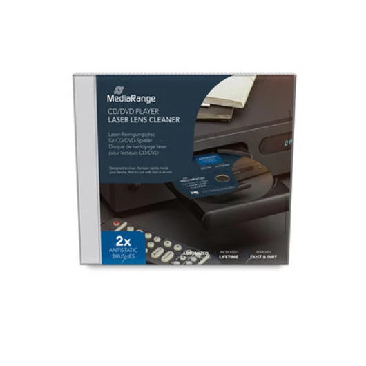 MediaRange CD-DVD-Blu Ray lencsetisztító antisztatikus kefével (MR725)