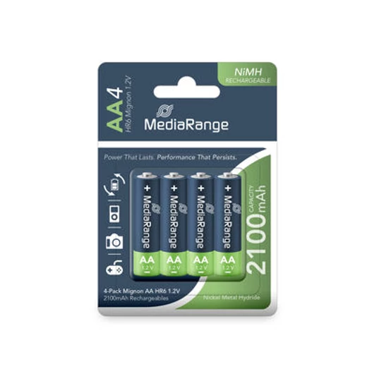 MediaRange AA HR6 tölthető elem 2100mAh - 4 db