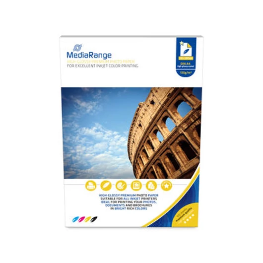 MediaRange MRINK107 A4 magas fényű fotópapír 135g 100db