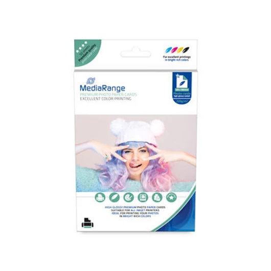 MediaRange fényes fotópapír 130x180mm 220g 50db (MRINK114)